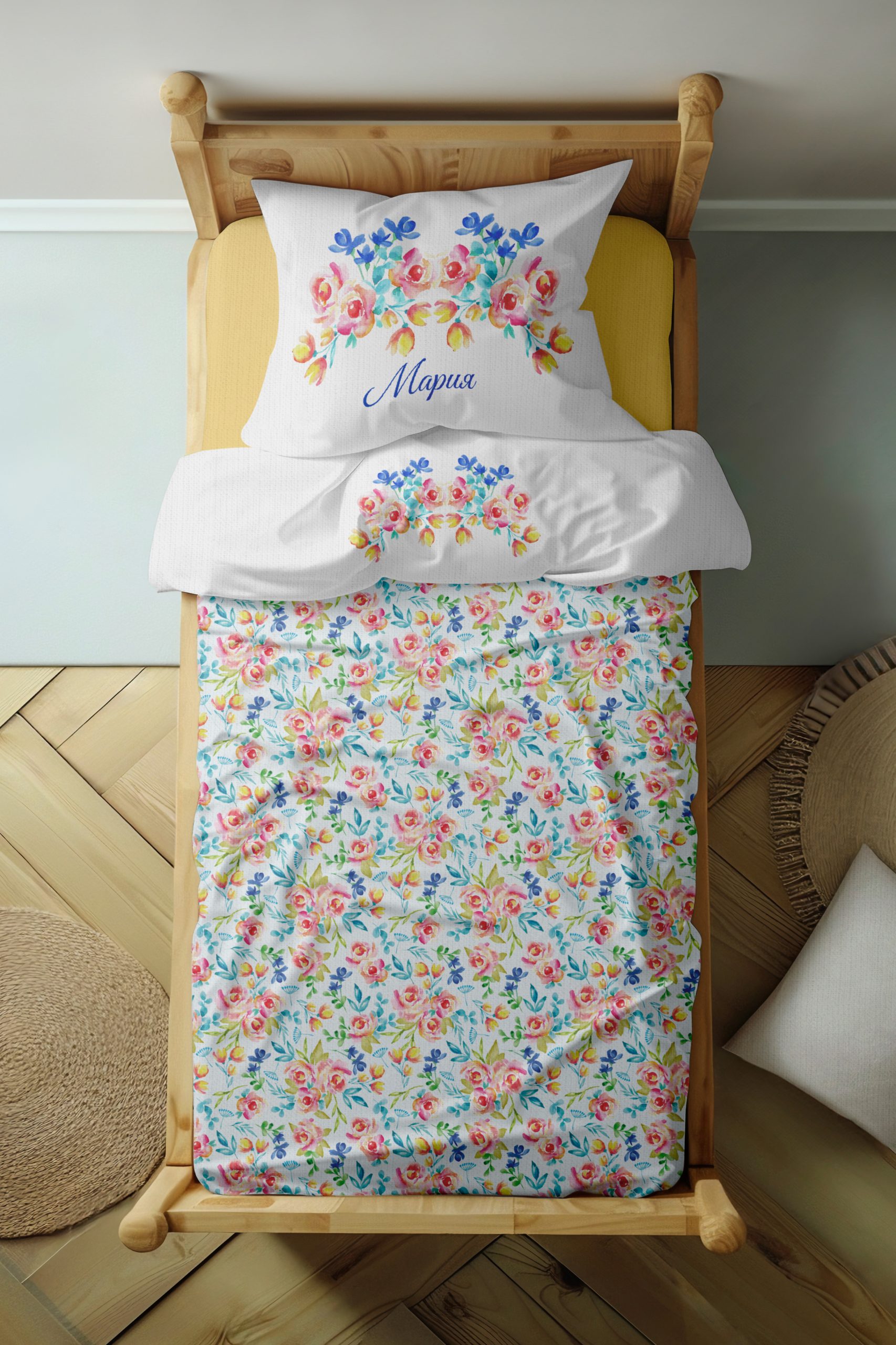 ПЛИК ЗА ЗАВИВКА И КАЛЪФКА - ЦВЕТЯ