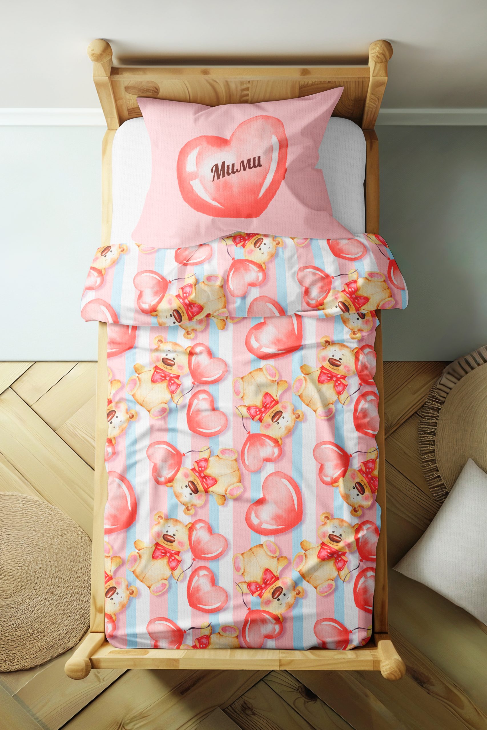 ПЛИК ЗА ЗАВИВКА И КАЛЪФКА - МЕЧЕТА и СЪРЦА