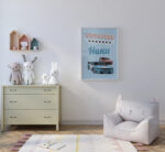 ПОСТЕР ОТ ЛЕН - СЪСТЕЗАТЕЛНА КОЛА