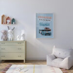 ПОСТЕР ОТ ЛЕН - СЪСТЕЗАТЕЛНА КОЛА