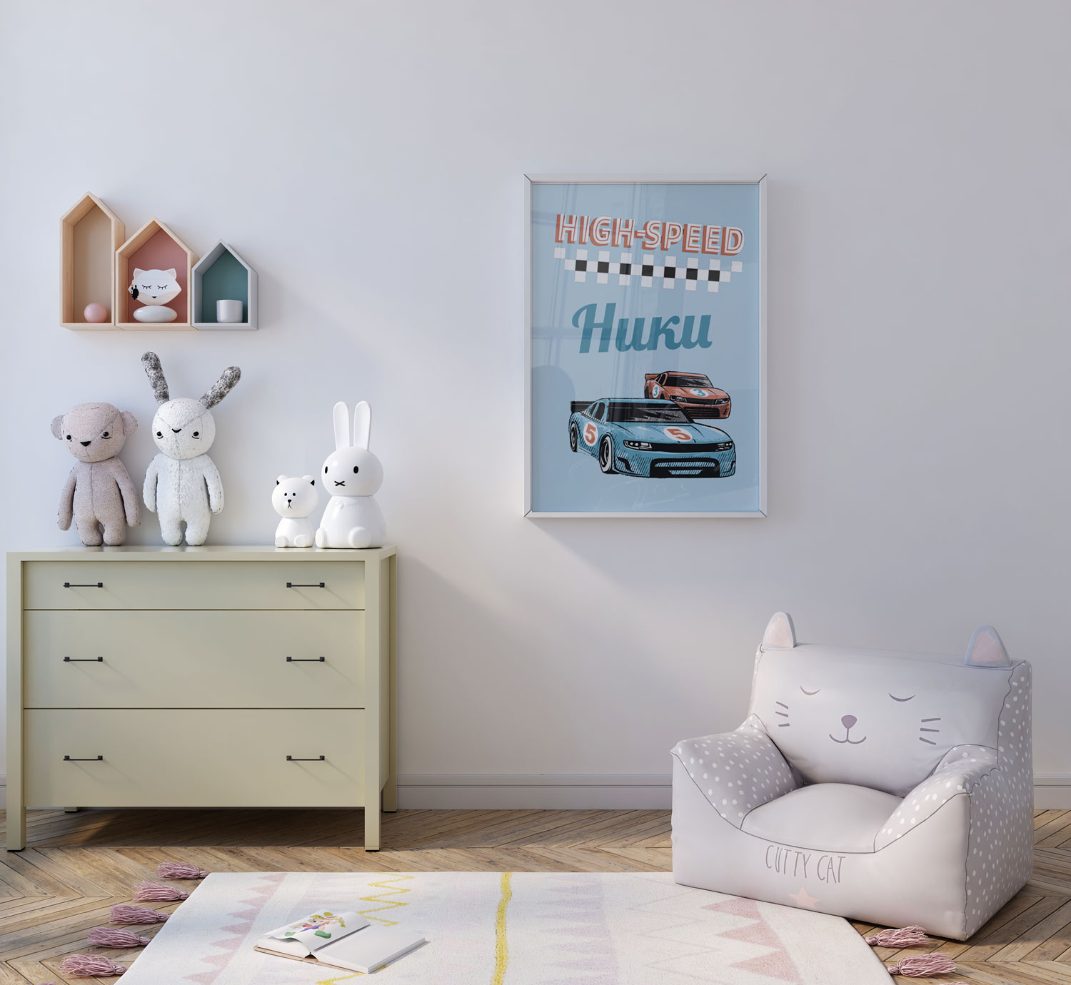 ПОСТЕР ОТ ЛЕН - СЪСТЕЗАТЕЛНА КОЛА