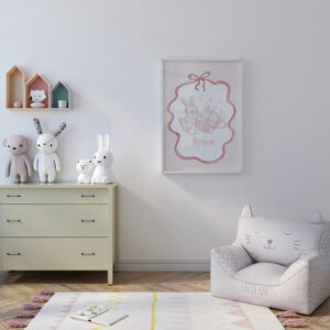 Постер от лен - ЗАЙЧЕТА