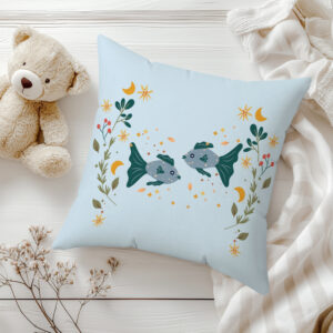 ДЕКОРАТИВНА ВЪЗГЛАВНИЦА - ЗОДИЯ РИБИ