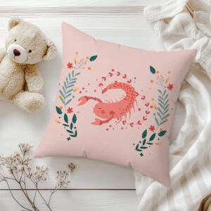 ДЕКОРАТИВНА ВЪЗГЛАВНИЦА - ЗОДИЯ СКОРПИОН - МОМИЧЕ