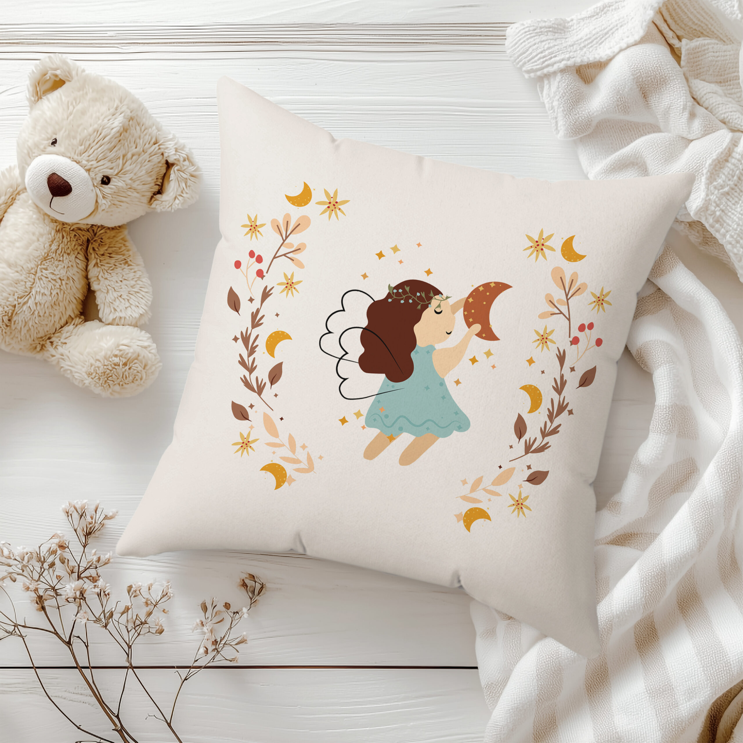 DEVA 45X45 CM ДЕКОРАТИВНА ВЪЗГЛАВНИЦА - ЗОДИЯ ДЕВА - Image 1