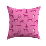 ДЕКОРАТИВНА ВЪЗГЛАВНИЦА - ЛЕОПАРД В РОЗОВО - Image 2