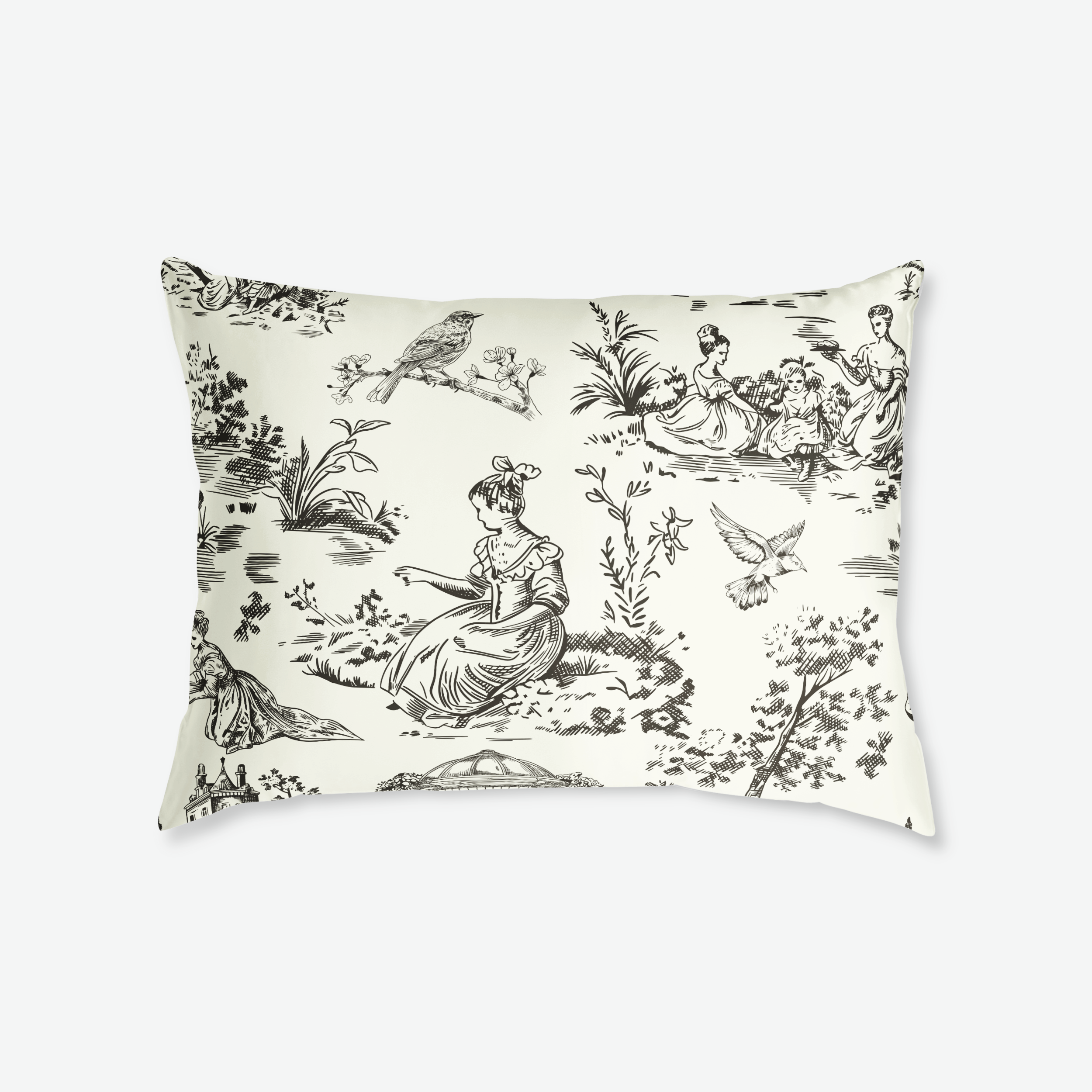 1803pillowBm КОПРИНЕНА КАЛЪФКА - ГРАДИНА - Image 1