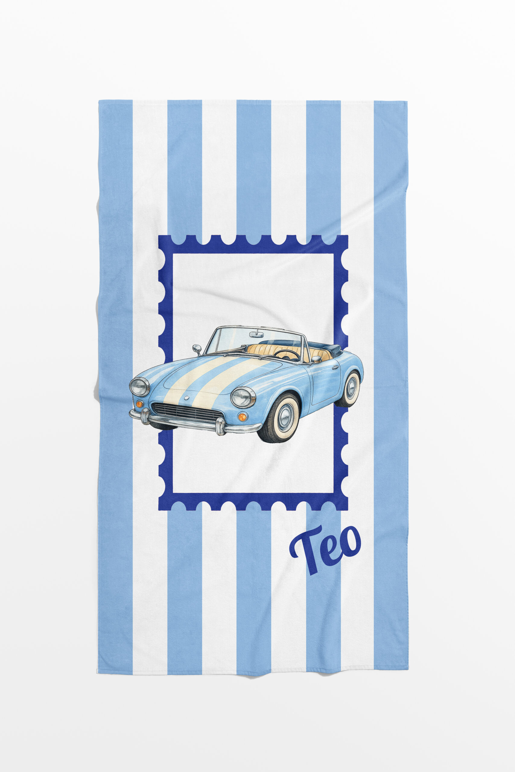 Плажна Хавлия ТЕО ПЛАЖНА ХАВЛИЯ " BLUE CAR" - Image 1