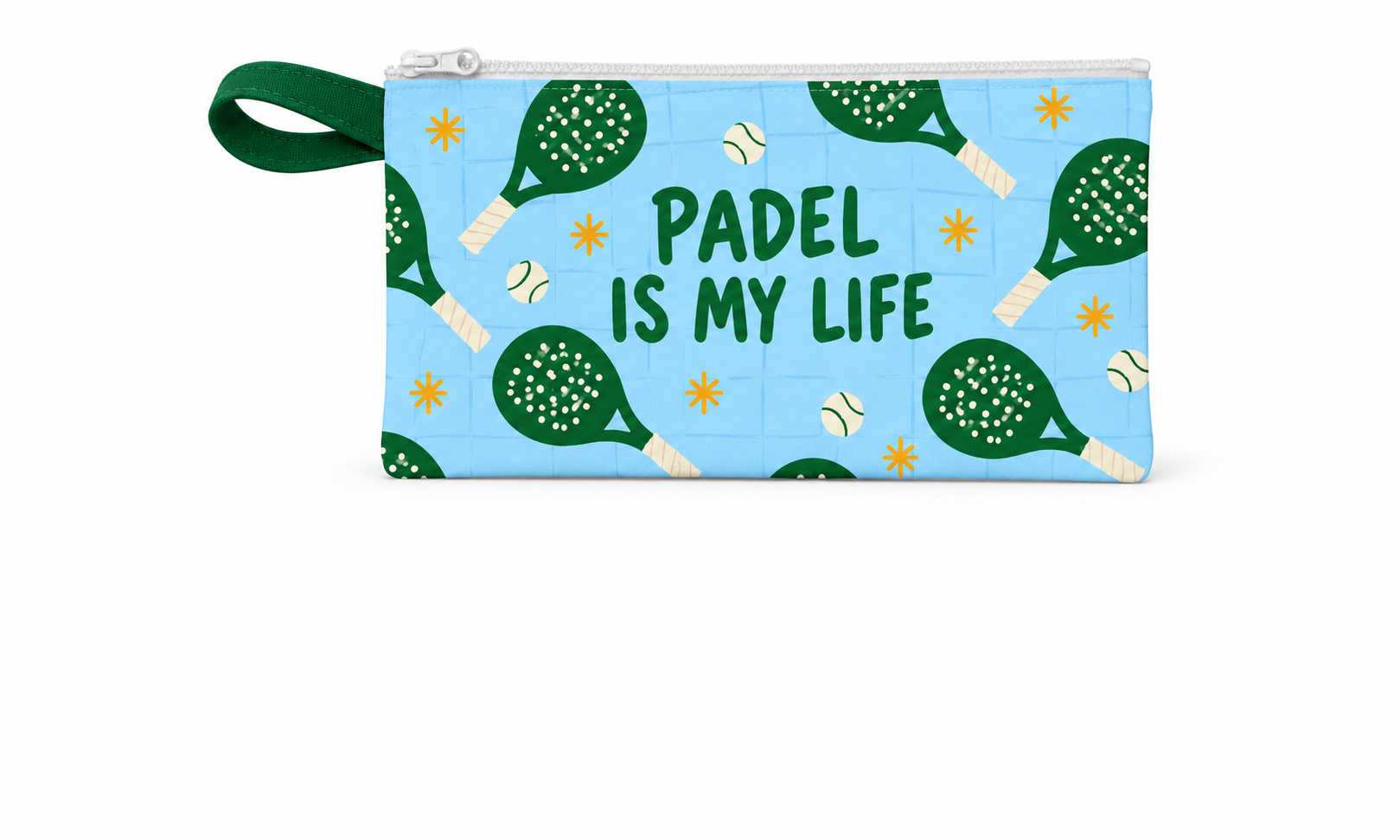2ab793ee-e5c3-46fb-923d-c2df59db10b2 НЕСЕСЕР за падел Padel Is My Life – син със зелени ракети - Image 1