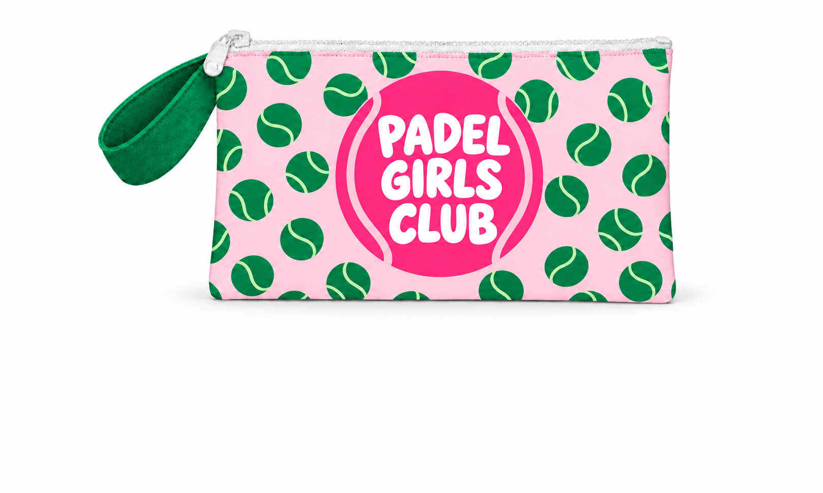 Pink Padel Girls Club Pouch НЕСЕСЕР за падел Padel Girls Club – розов със зелени топки - Image 1