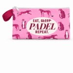 НЕСЕСЕР за падел Eat Sleep Padel Repeat – розови леопарди